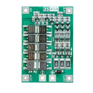 3S 40A 12.6V Lithium Battery Protection Board BMS Module with Balance