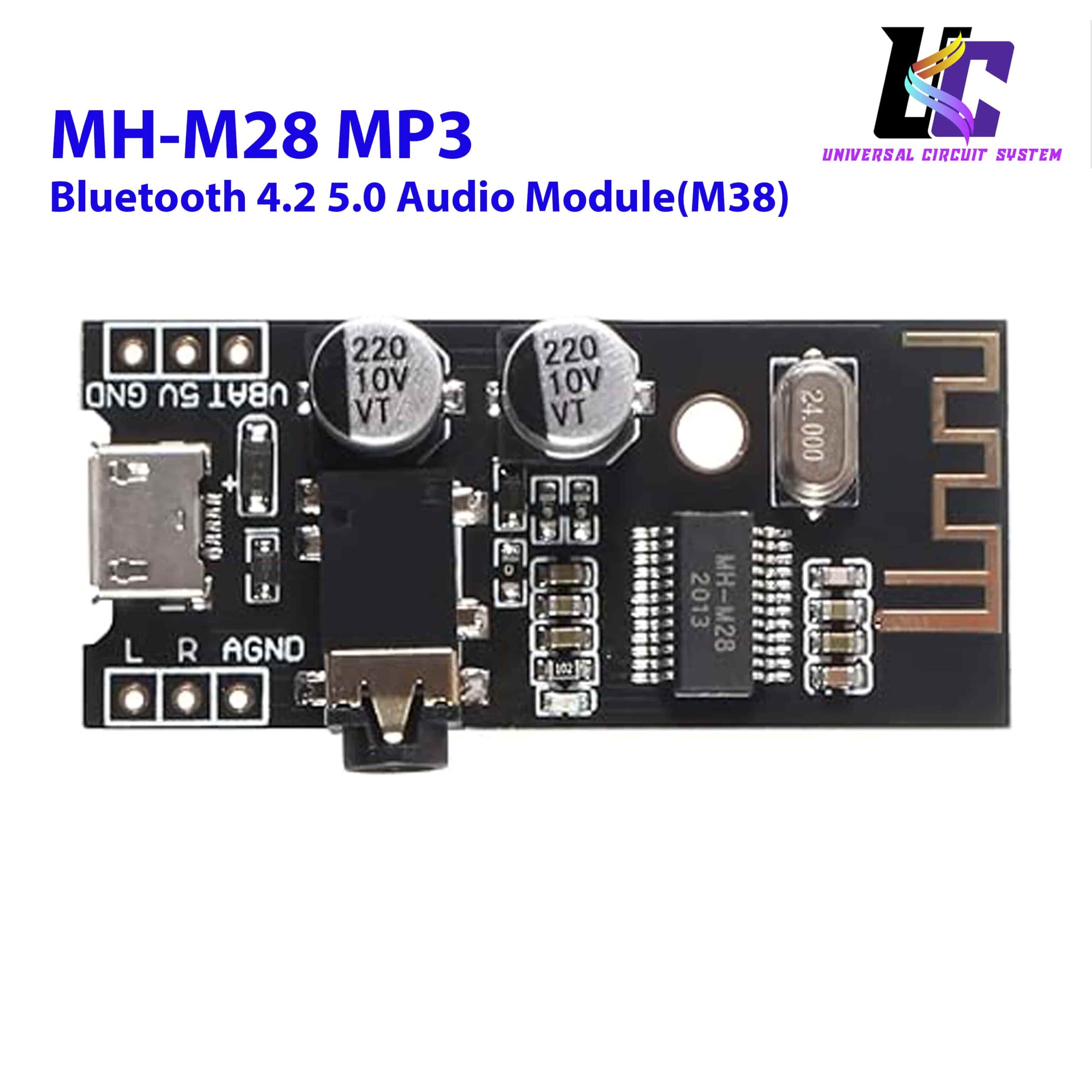 MH-M28 Wireless Bluetooth 4.2 / 5.0 Audio Receiver Board Mini Lossless MP3 Decoder Module