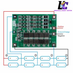 4S 40A 16.8V Lithium Battery Protection Board BMS Module with Balance
