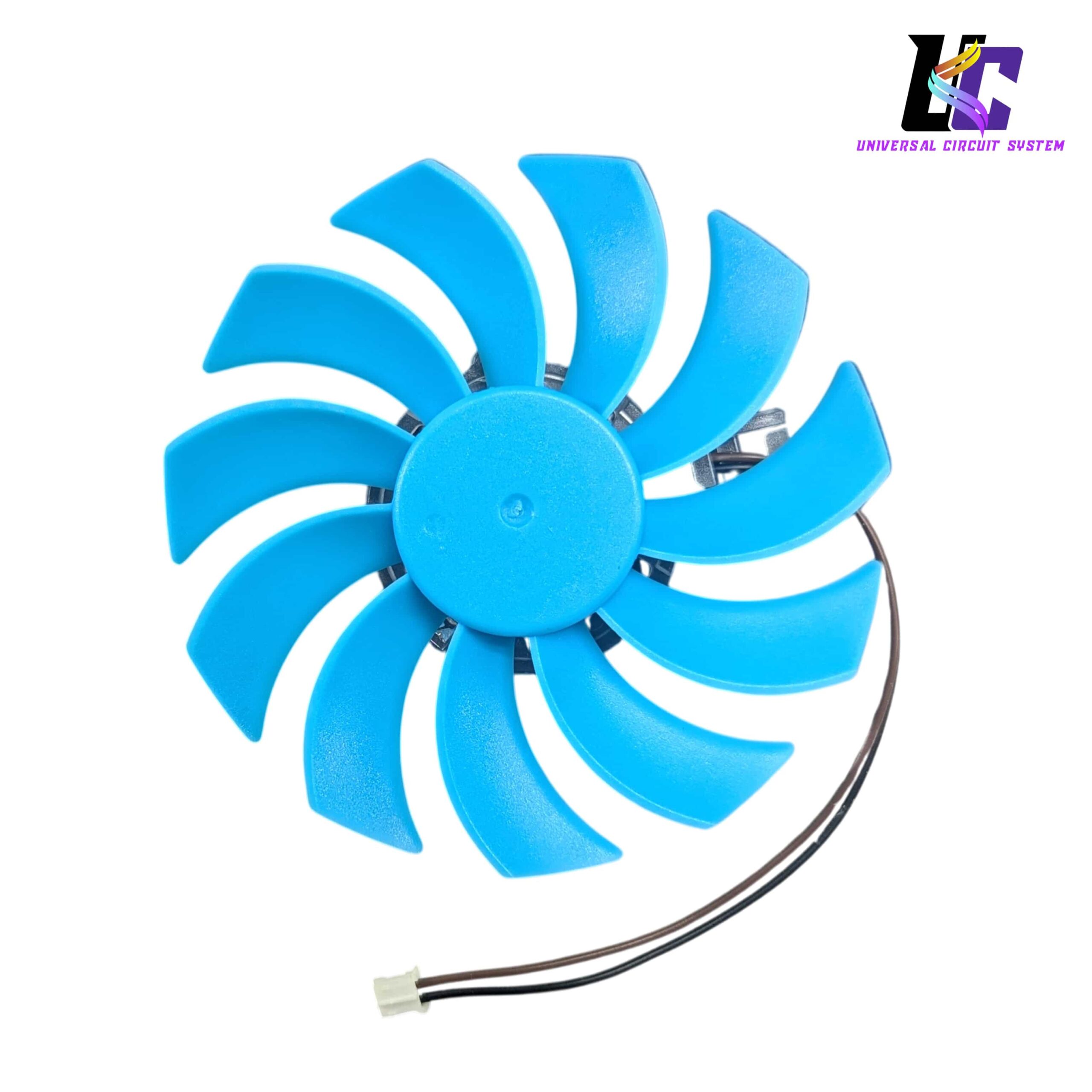 11-Blade Brushless DC Cooling Fan with 2-Pin Connector