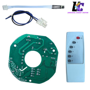 Universal 45W AC/DC BLDC Ceiling Fan Controller PCB Kit with Remote Control