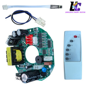 Universal 45W AC/DC BLDC Ceiling Fan Controller PCB Kit with Remote Control