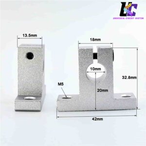 SK10 10mm Aluminum Linear Rail Shaft Support Bracket