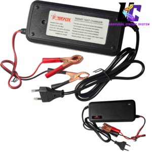 Star FON-1205 12V 5A Smart Fast Battery Charger with Alligator Clips