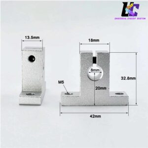 SK8 8mm Aluminum Linear Rail Shaft Support Bracket