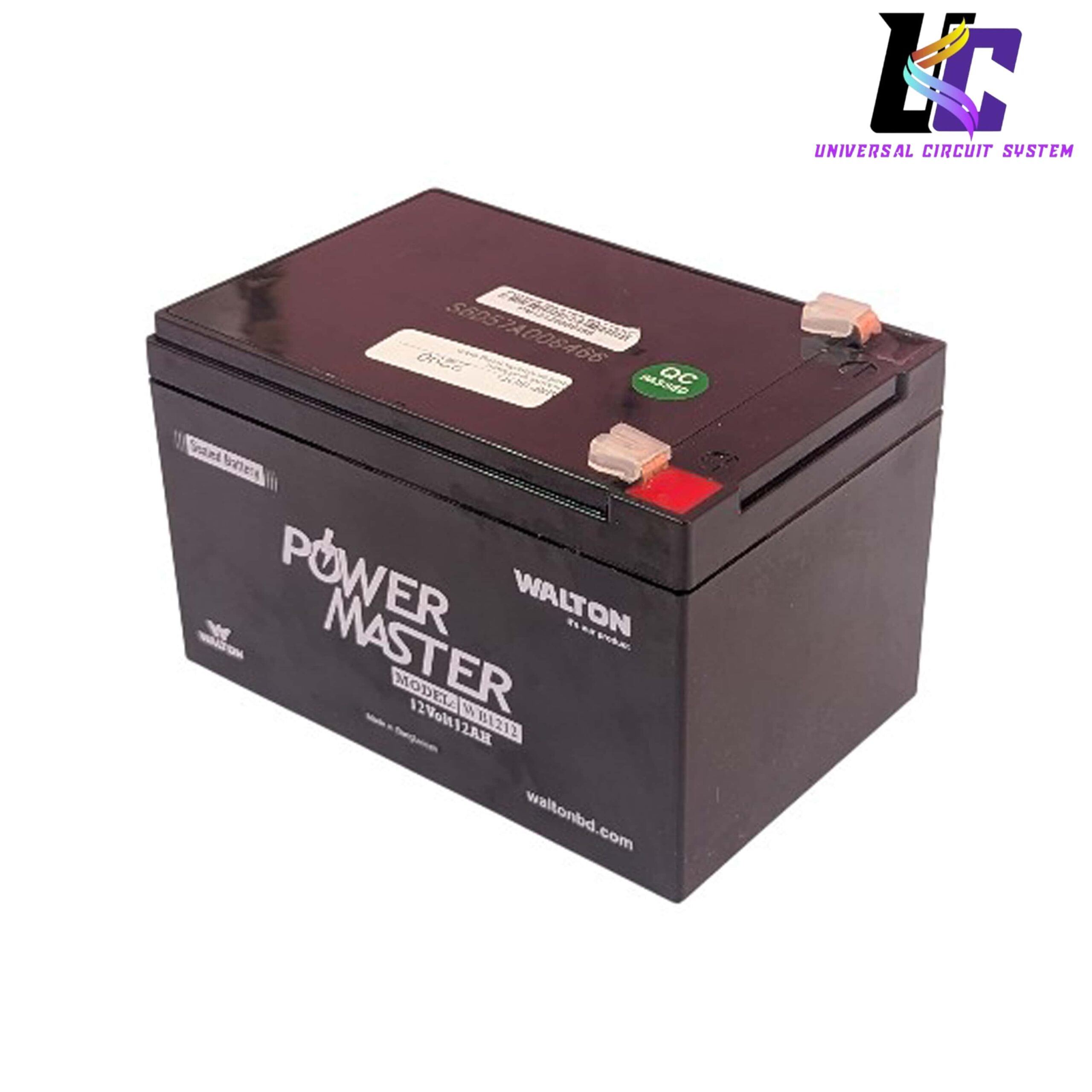 Walton Power Master WB1212 12V 12Ah Sealed Lead Acid (SLA) Rechargeable Battery