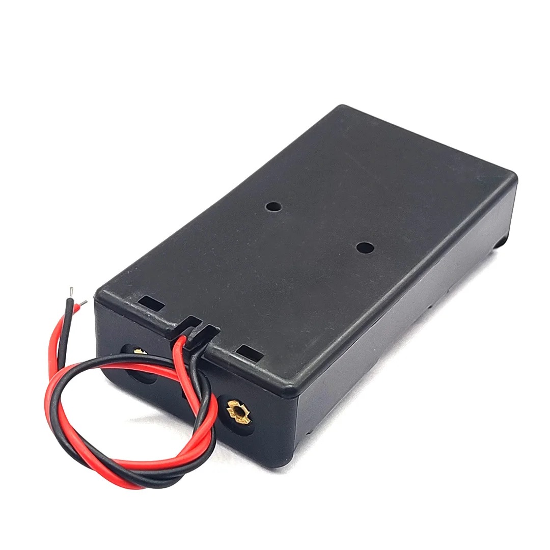 18650 Battery Holder with Switch and Wire Leads