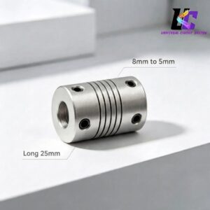 Aluminum Flexible Helical Beam Shaft Coupler (8mm to 5mm)