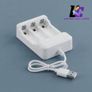 3-Slots USB AA AAA Battery Charger.