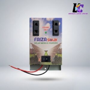 Faiza Solar Mobile Charger / Mini Power Inverter (12V DC to 220V AC)