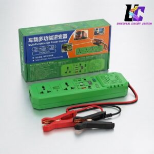 200W Car Power Inverter 12V 24V DC to AC 220V Converter with Type-C & USB Fast Sockets