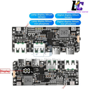 22.5W 5-Port Multi-Protocol Fast Charging Power Bank Module with LED Display