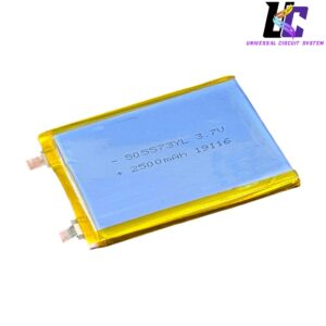 3.7V 2500mAh Lithium Polymer Battery 505573 LiPo Rechargeable Pouch Cell
