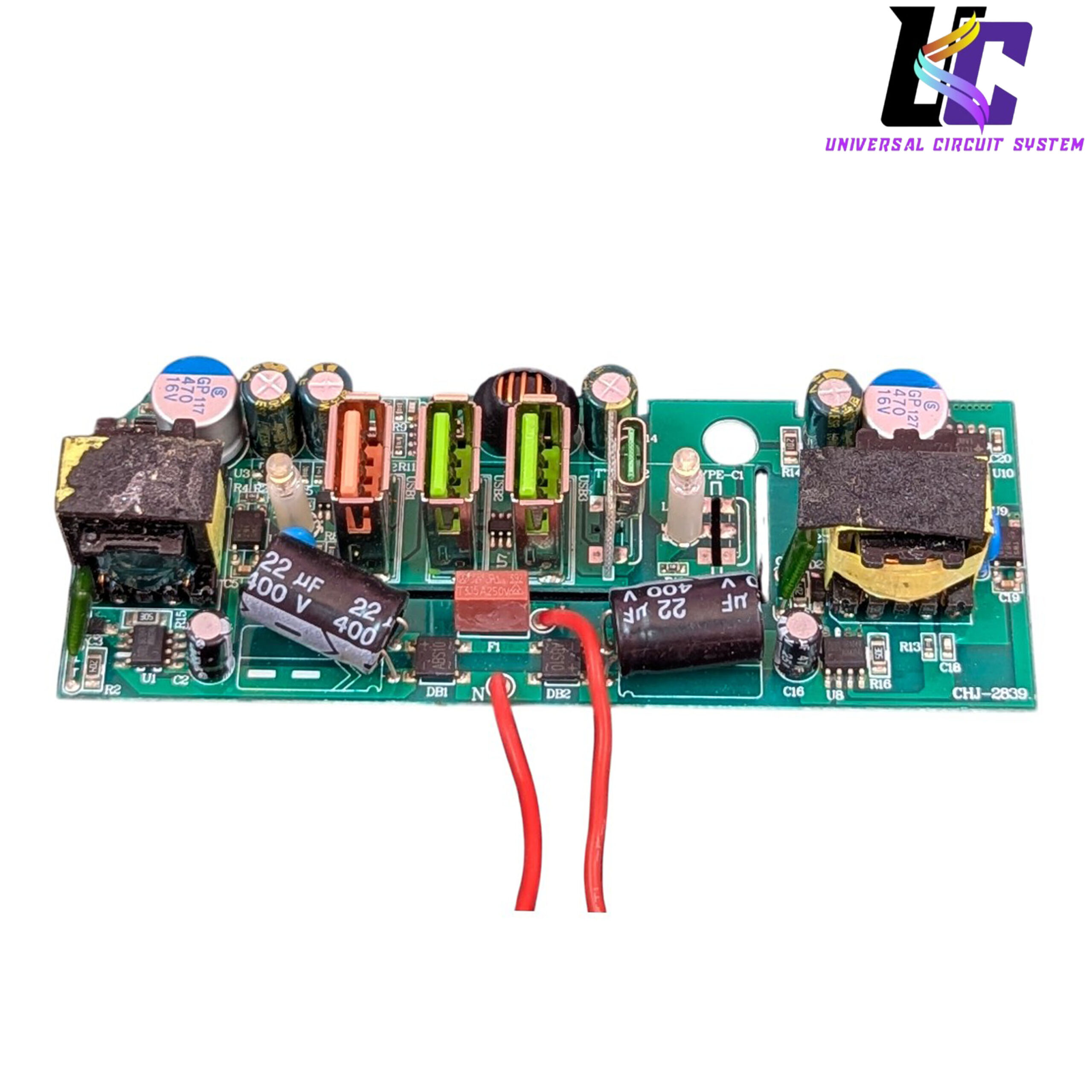 Multi-Port USB AC-DC Power Converter Module (PCBA).