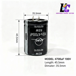 4700µF 100V aluminum electrolytic capacitor