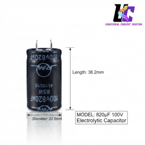 820µF 100V Electrolytic Capacitor