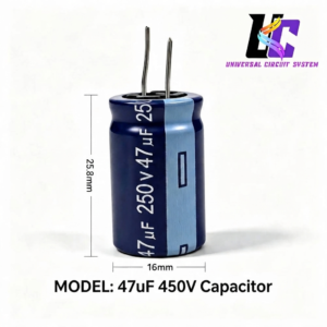 electronics 47µF 450V capacitors