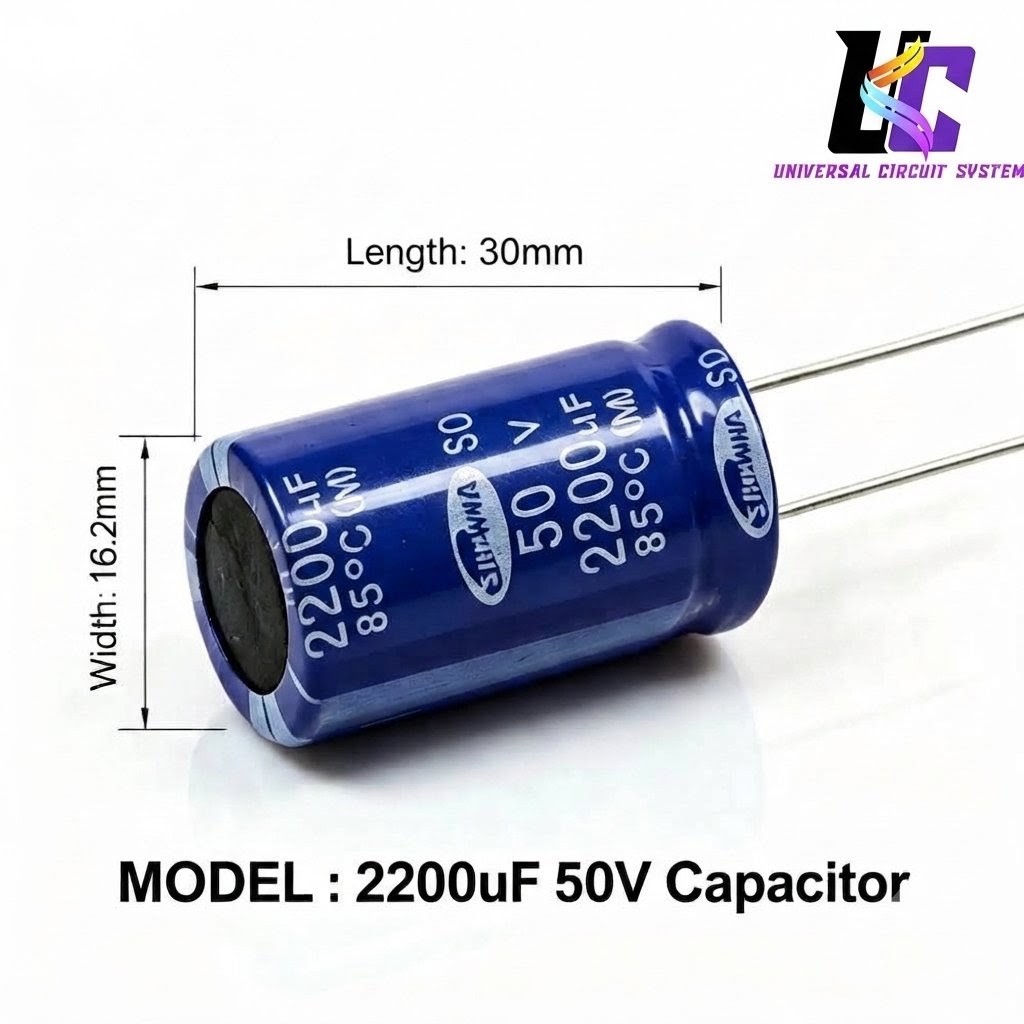 SAMWHA SD 2200µF 50V Aluminum Electrolytic Capacitor