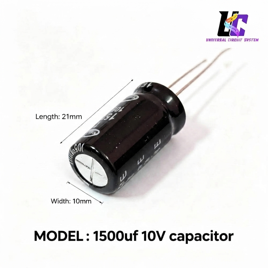 1500uF 10V Electrolytic Capacitor