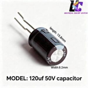 120µF 50V Electrolytic Capacitor