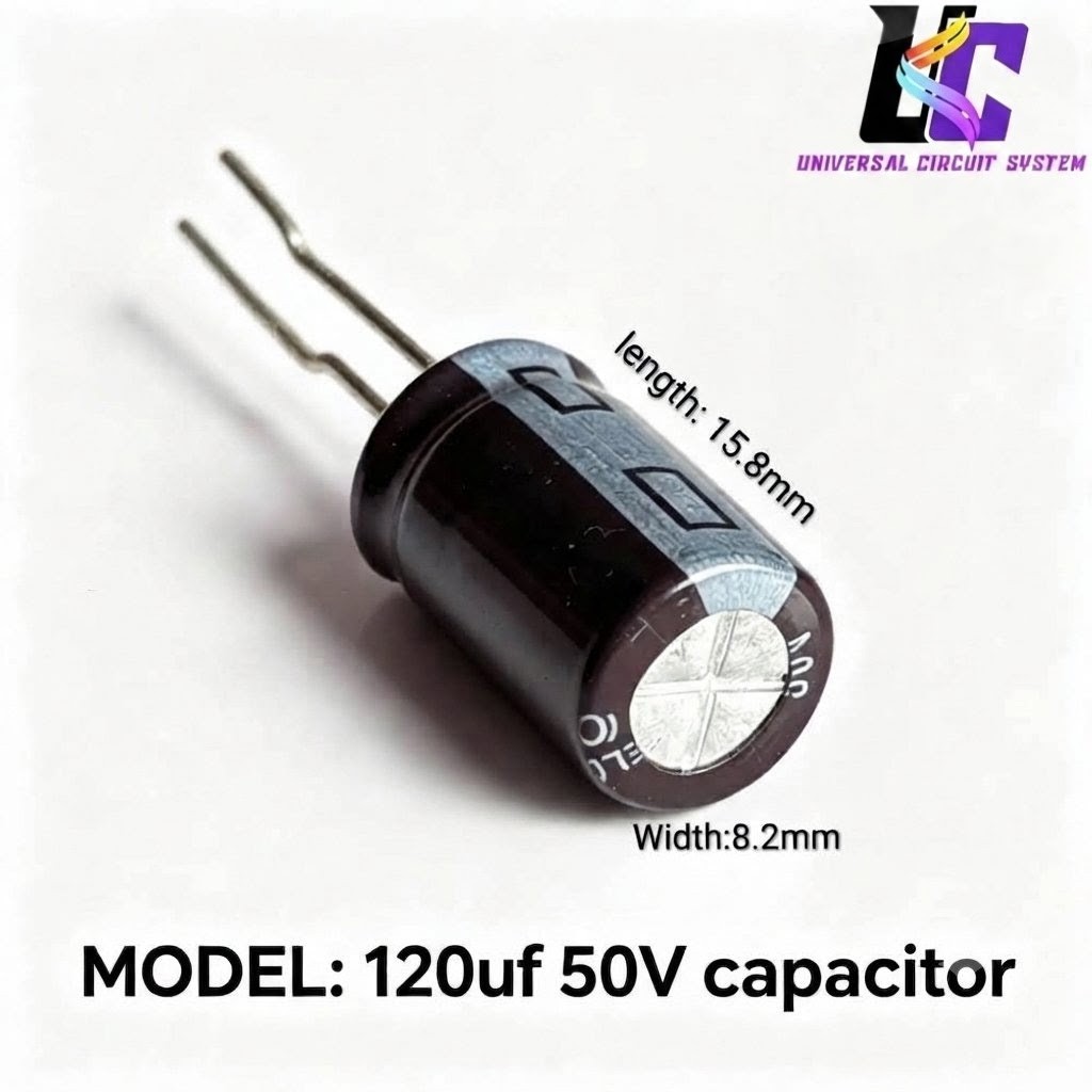 120µF 50V Electrolytic Capacitor