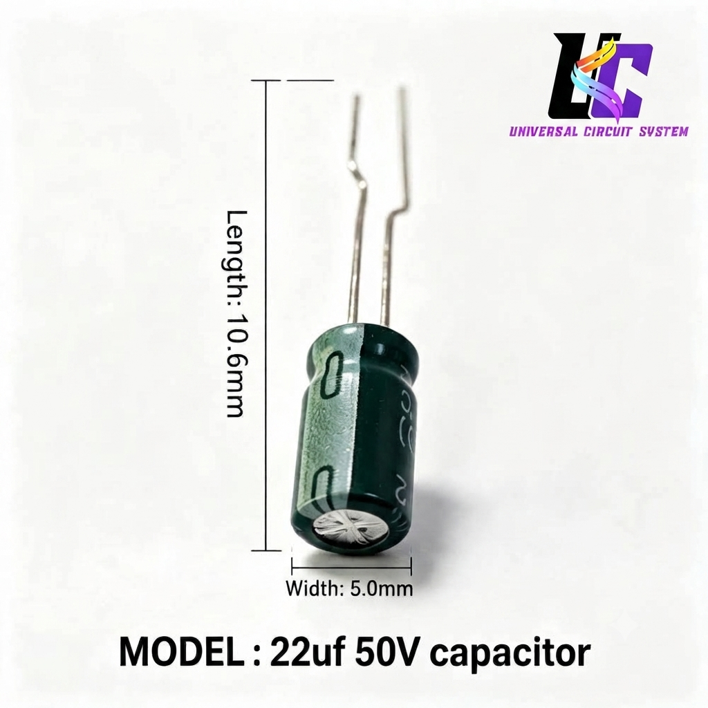 22µF 50V Electrolytic Capacitor