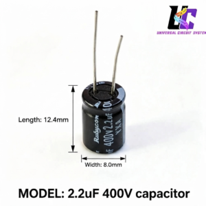  2.2µF 400V electrolytic capacitor