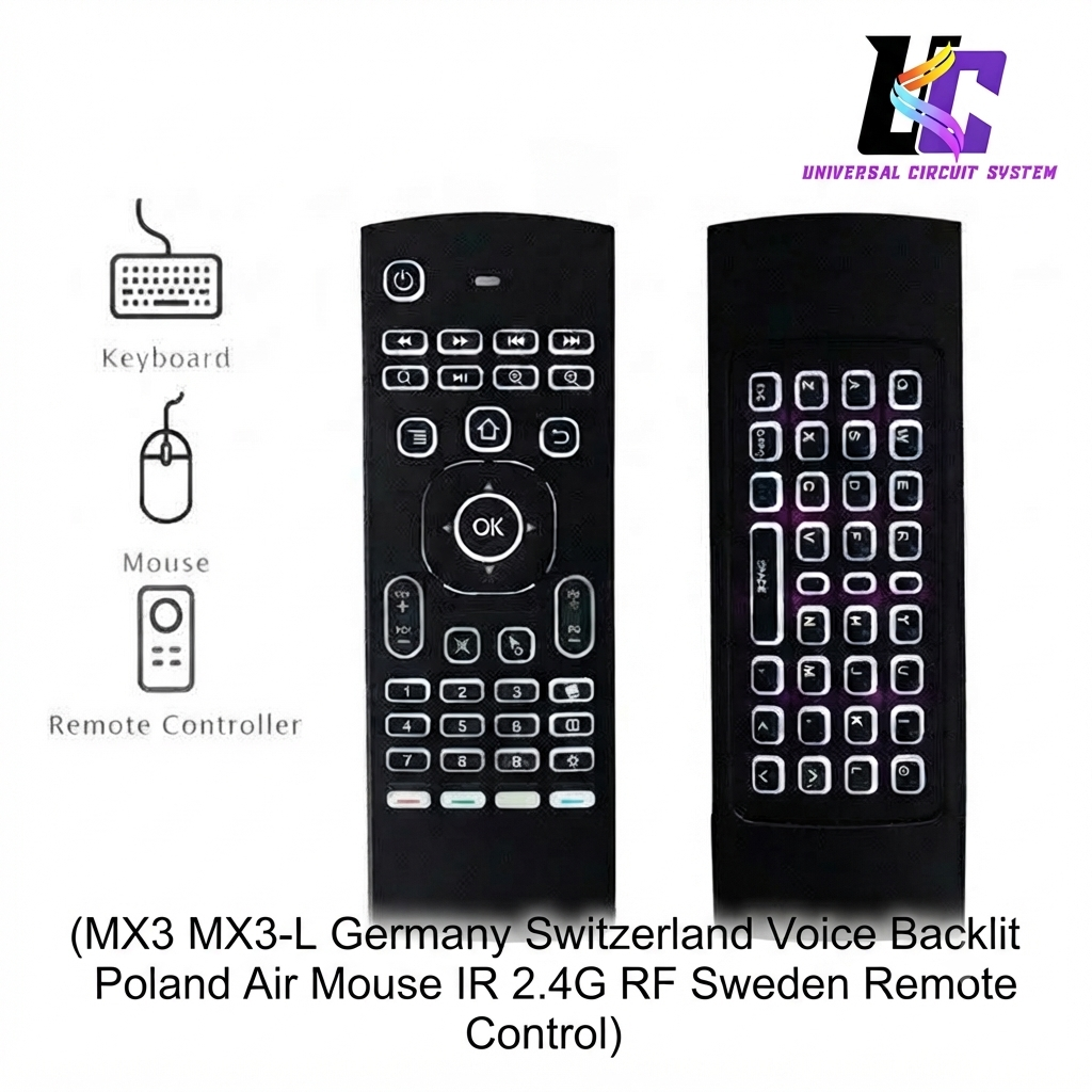 MX3 Air Mouse & Wireless Keyboard Remote Control