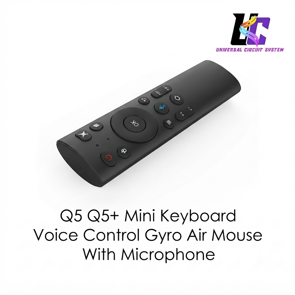 Q5 / Q5+ Mini Keyboard Voice Control Gyro Air Mouse With Microphone