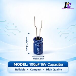 100uF 16V Aluminum Electrolytic Capacitor