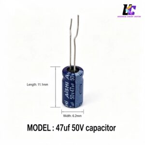 47µF 50V Electrolytic Capacitor (6.2x11.1mm)