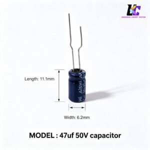 47µF 50V Electrolytic Capacitor (6.2x11.1mm)