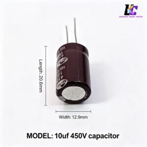 10µF 450V electrolytic capacitor