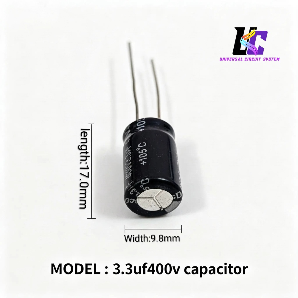 3.3µF 400V Aluminum Electrolytic Capacitor