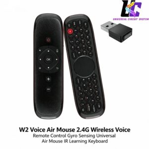 W2 Voice air Mouse 2.4G Wireless Voice Remote Control Gyro Sensing Universal Air Mouse IR Learning Keyboard