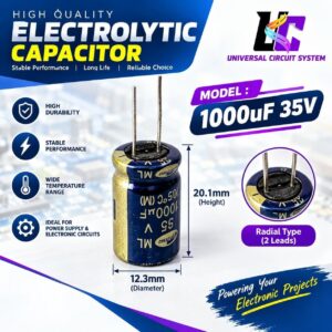 1000µF 35V electrolytic capacitor