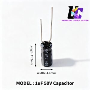 1µF 50V electrolytic capacitor