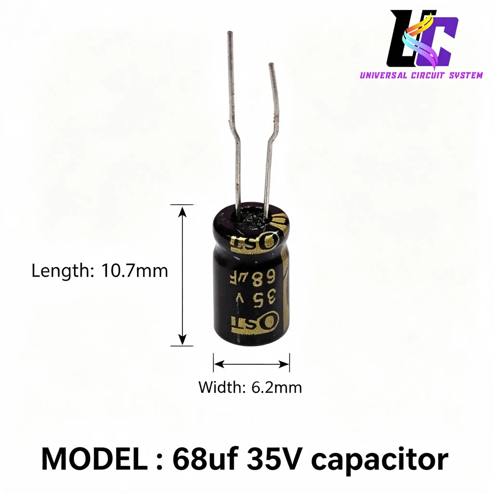 68µF 35V electrolytic capacitor