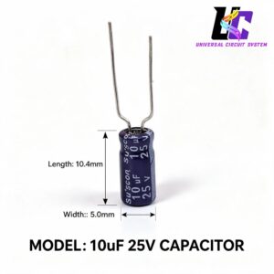 10 µF 25V Electrolytic Capacitor