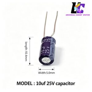 10 µF 25V Electrolytic Capacitor