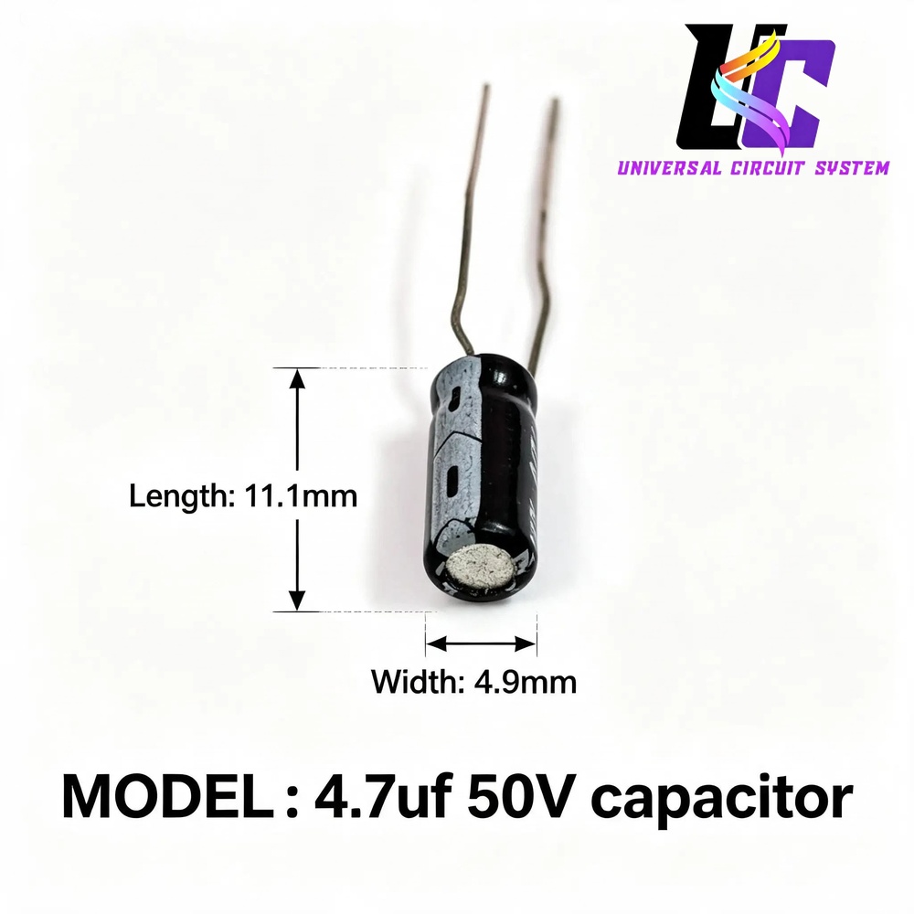 4.7µF 50V Electrolytic Capacitor