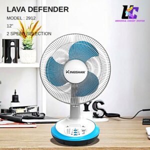 'Lava Defender' Rechargeable Table Fan