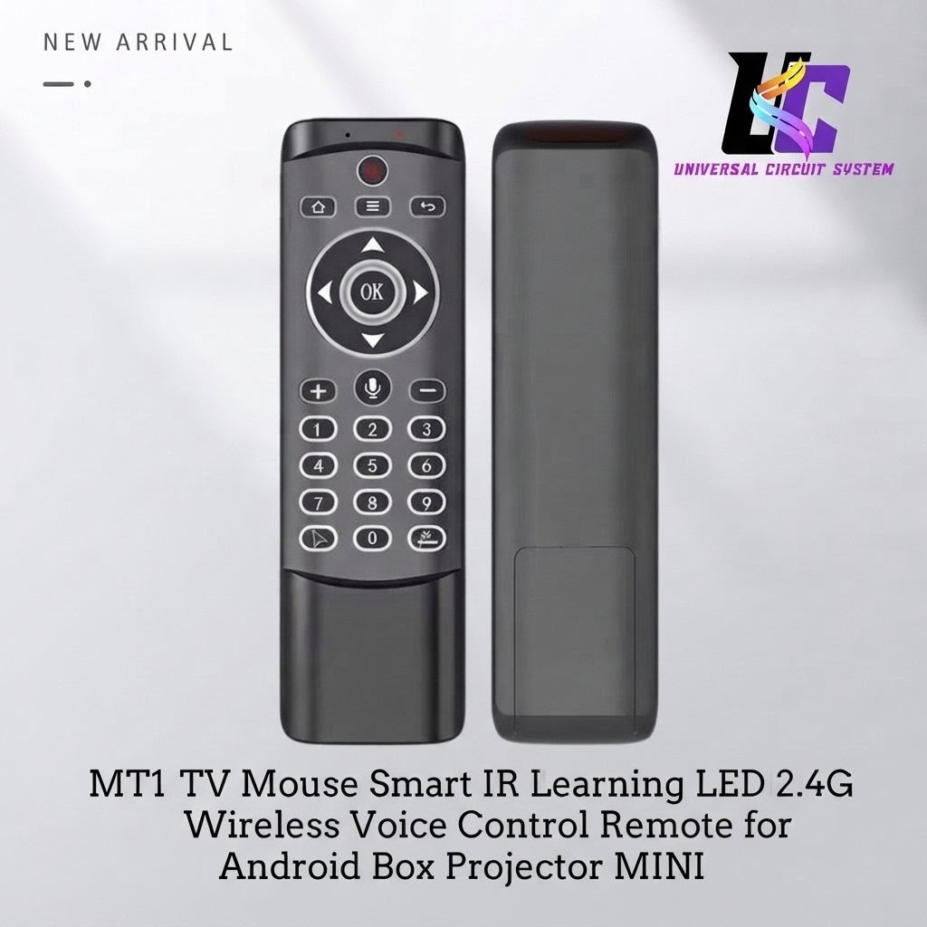 MT1 TV Mouse Smart IR Learning LED 2.4G Wireless Voice Control Remote for Android Box Projector MINI