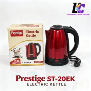 Prestige ST-20EK Electric Kettle 2.0L Red Stainless Steel Water Boiler with Auto Shut-Off