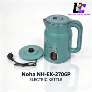 NOHA NH-EK-2706P Electric Kettle 3.0L 1500W Double Wall Stainless Steel Water Boiler with Digital Temperature Display